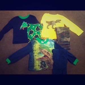 3 pair of long sleeve/pant pajamas